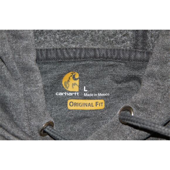 Gray Carhartt Original Fit Hoodie size large - Picture 5 of 5